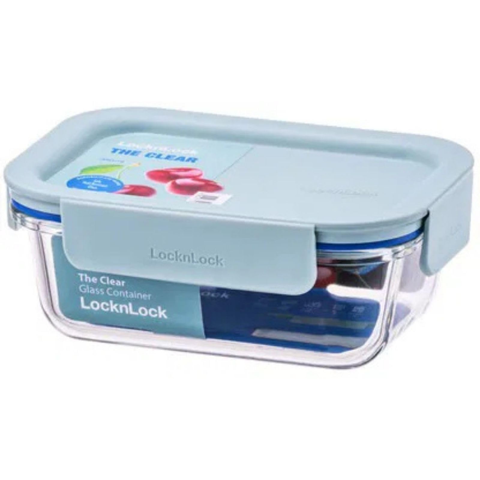 Locknlock Transparent 380Ml Borosilicate Glass Food Storage Containers With Lid For Fridge, Freezer And Dishwasher, Microwave Safe Up To 400°C