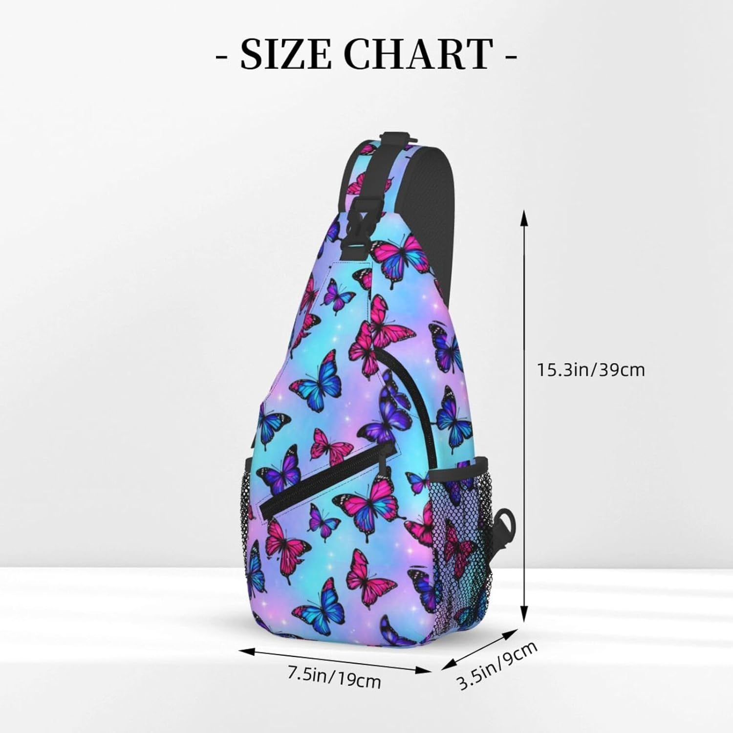 Dreamy Cow on the Moon Cross Chest Bag Large Capacity Bag Travel Hiking Crossbody Bag Daypack for Women Men