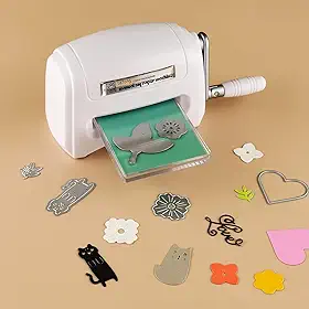 BAOFALI Mini Máquina Manual de Corte E Relevo Projetos Diy, Máquina de Relevo Manual Corte E Relevo de Papel, Artesanato, Scrapbooking, Cortador de Álbuns de Fotos, Materiais Decorativos Scrapbooking