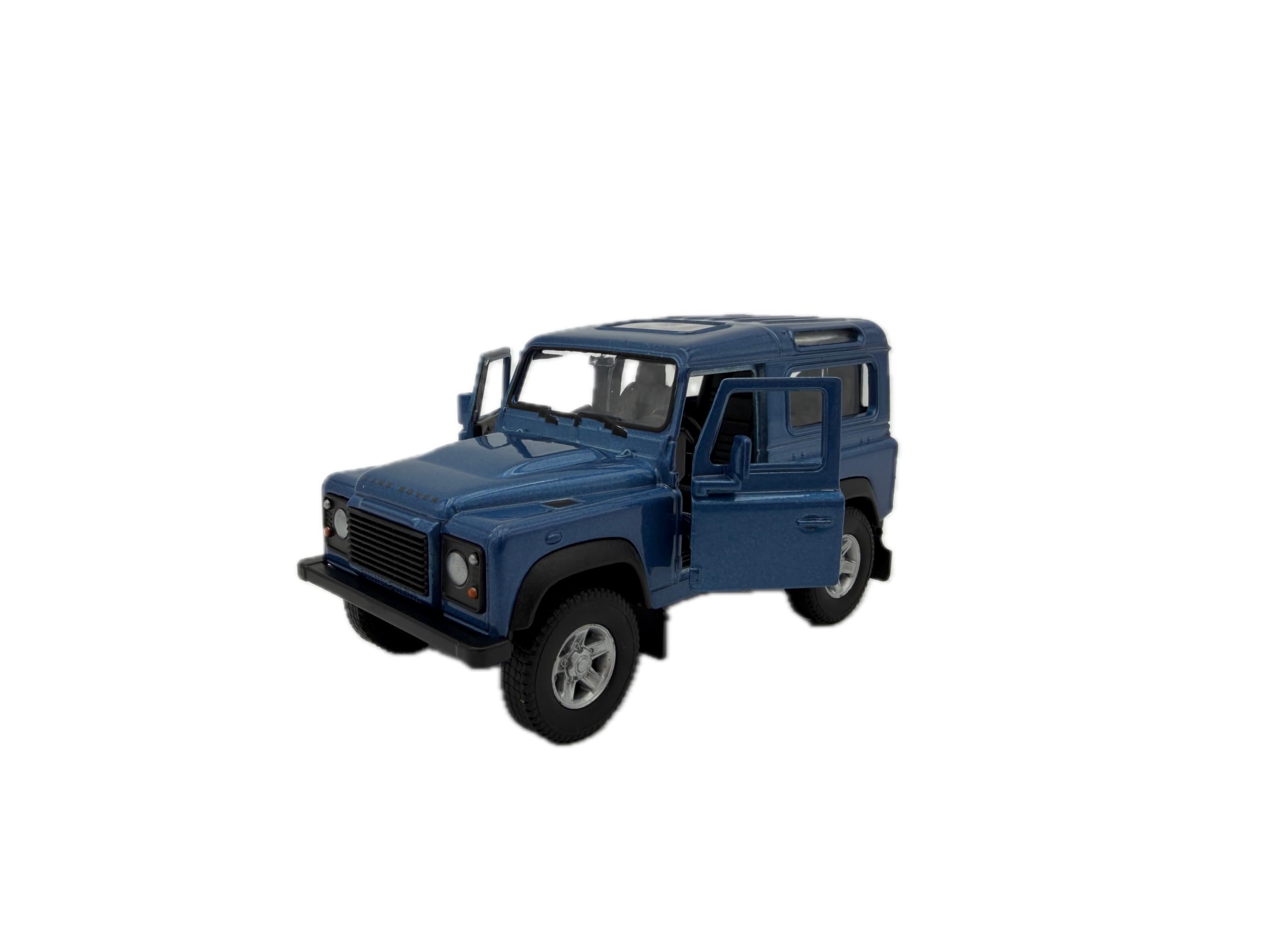 Dromader Welly Model car LAND ROVER DEFENDER miniature car scale 1:39 blue