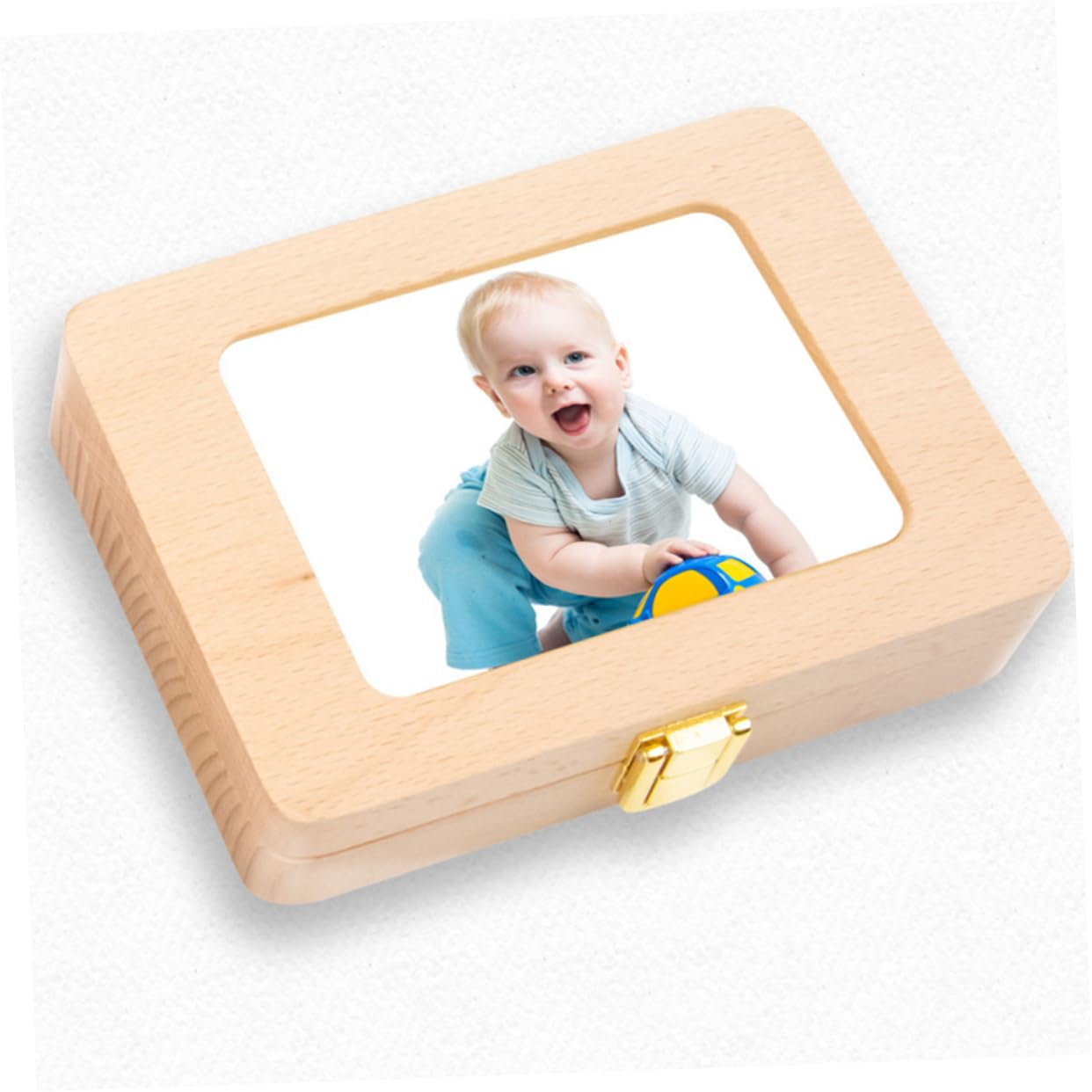 TOYANDONA Caja De Bebé Lanugo Caja De Deciduos El Regalo Regalos Infantiles Regalos De Bebé Caja De Almacenamiento De De Niño Marcos De Fotos De Madera Recuerdo De