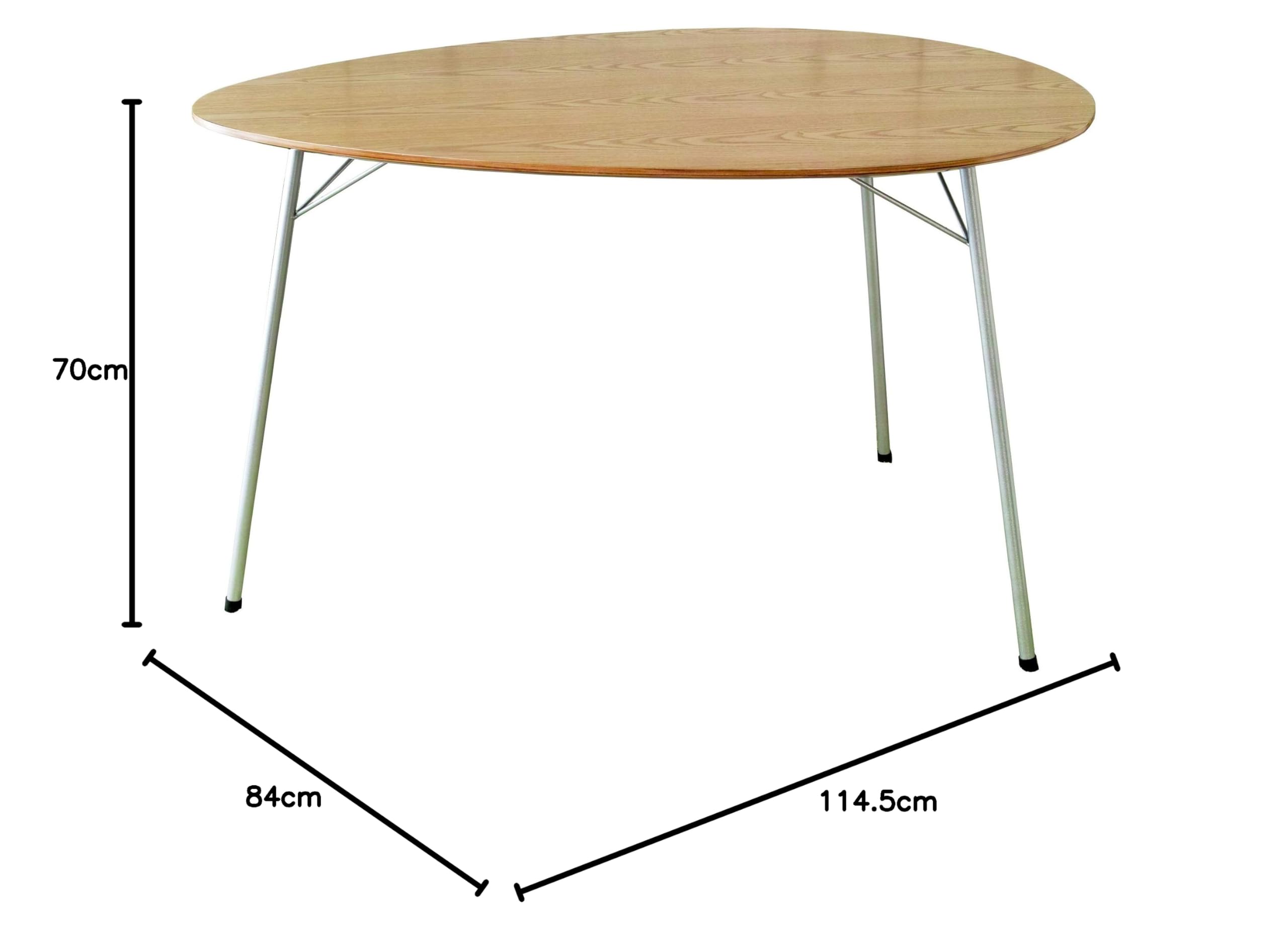 Amazon｜North Orange デザイナーズ 円形 ダイニングテーブル