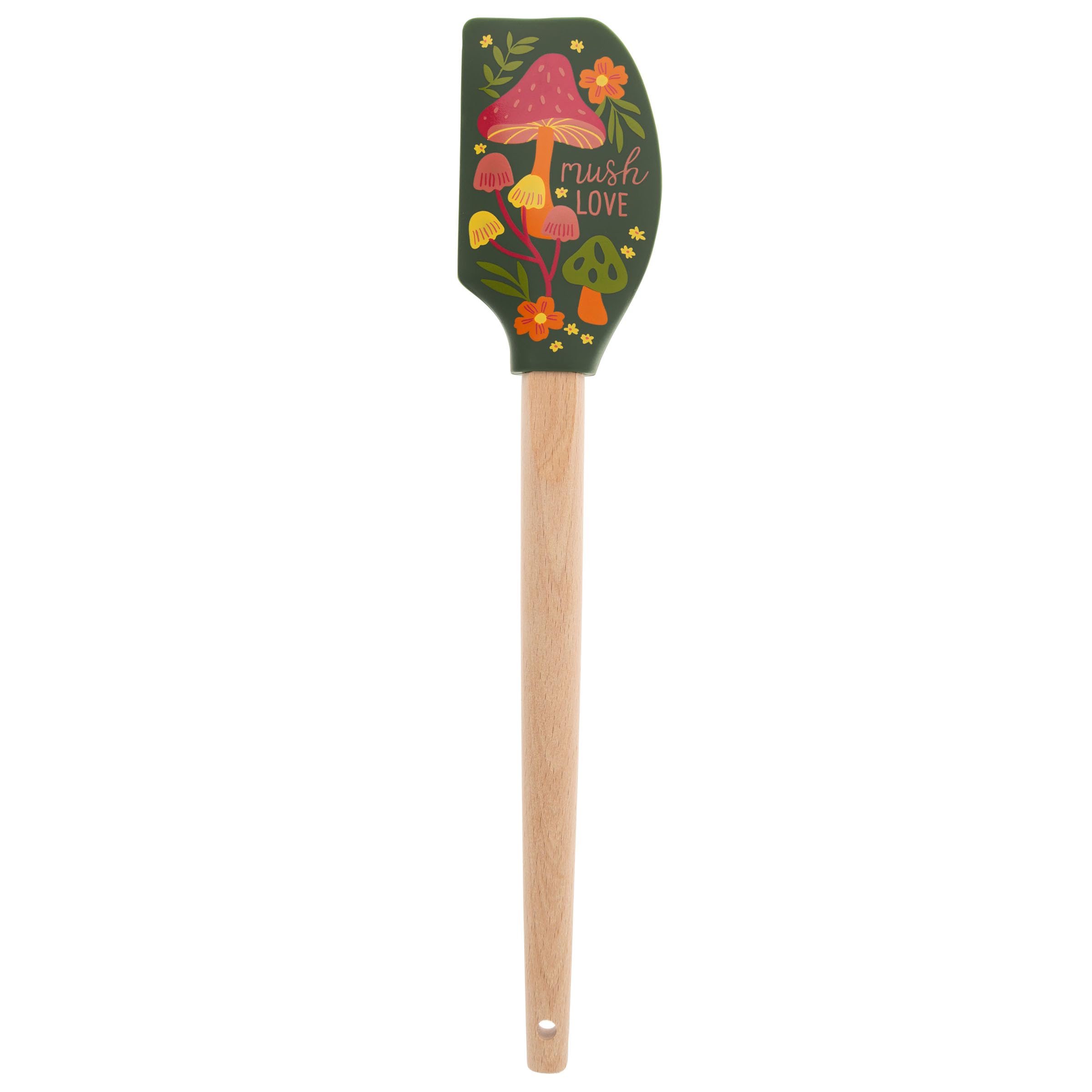 Karma - Espátula de silicona con mango de madera resistente al calor, para hornear, cocinar y mezclar, decoración moderna de cocina de granja, regalo para chef, cocineros, regalo de inauguración de la