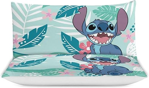 Miniatura 6 de EQARPZM Juego de funda de edredón de dibujos animados para niñas, lindo juego de ropa de cama impreso en 3D ligero de 3 piezas con 1 funda de