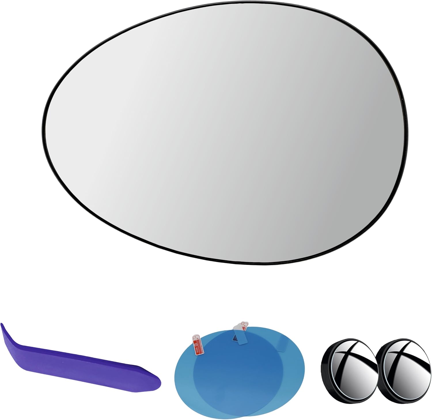 EAP Driver Side Mirror Glass Compatible with Mini Cooper 2007-2014, Countryman 2011-2015, Paceman 2013-2015, Heated Without Auto Dimming, 51162755629 51169803193 51162755625