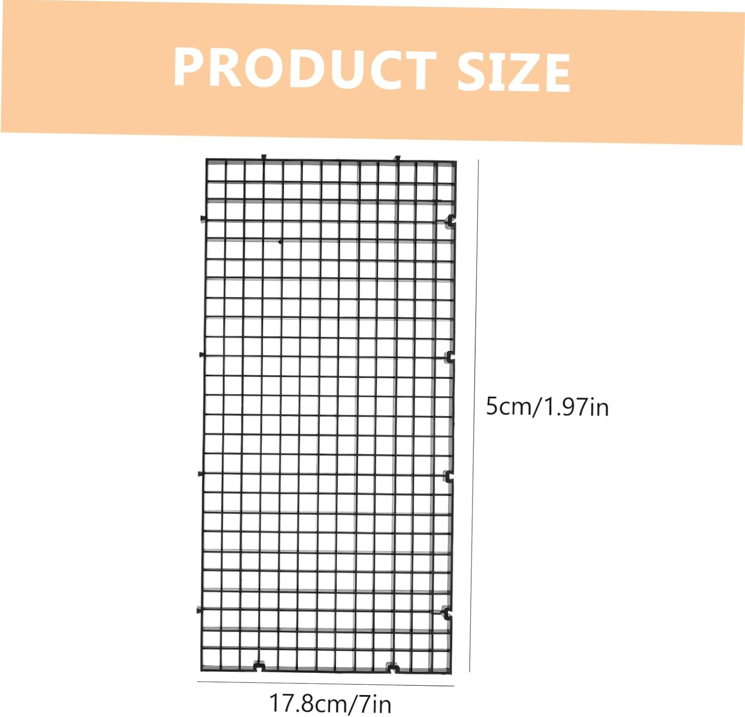 6pcs Fish Tank Grid Plate Divider Aquarium Filtration Net Partition for Freshwater Water Permeable Design for Home Office Aquatic Decor