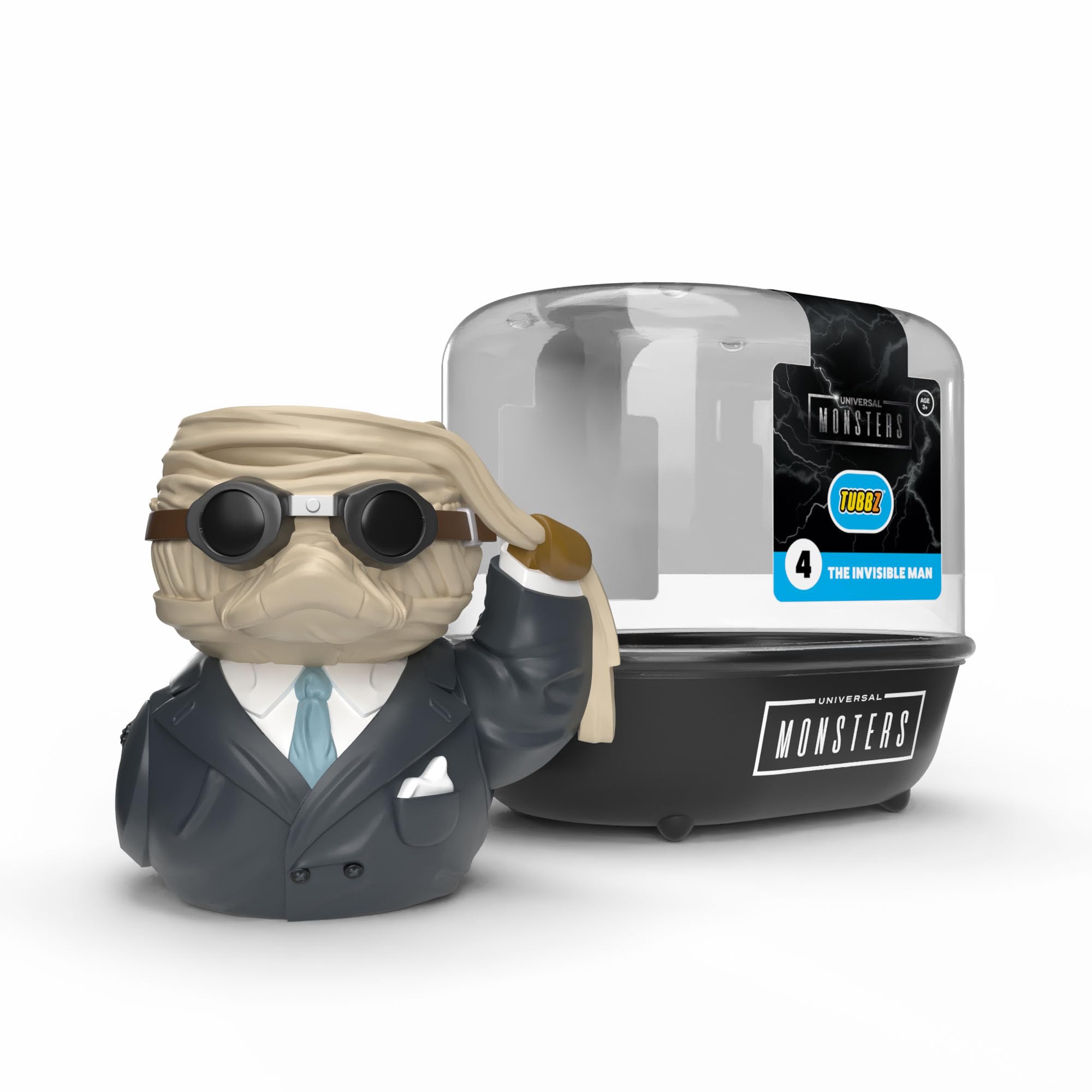 TUBBZ First Edition: Horror - Universal Monsters Invisible Man Cosplaying Rubber Duck Vinyl Figure