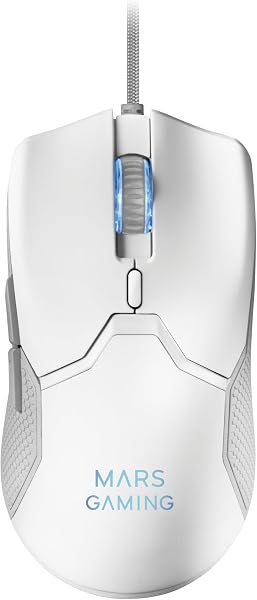 Mars Gaming MCPX, Idioma Español, Combo Gaming 3en1 con Teclado H-Mech Iluminado, Ratón Ultraligero 10000 dpi con Software y Alfombrilla XXL, Compatible con PC, PS4, PS5, Xbox, Blanco - 4