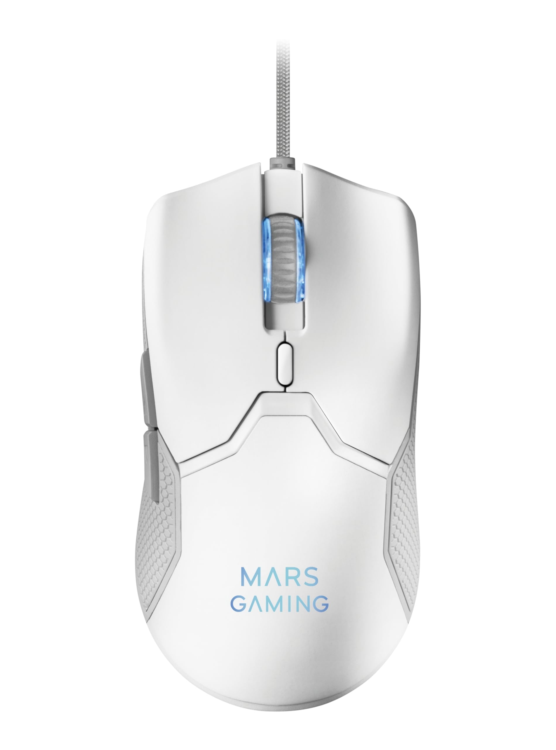 Mars Gaming MCPX, Idioma Español, Combo Gaming 3en1 con Teclado H-Mech Iluminado, Ratón Ultraligero 10000 dpi con Software y Alfombrilla XXL, Compatible con PC, PS4, PS5, Xbox, Blanco - 5