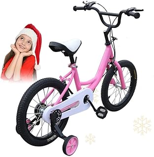 Bicicletta per bambini da 16 pollici, con ruote di supporto, per ragazzi e ragazze, per attività all'aperto, sportiva, per bambini, per bambini dai 5 agli 8 anni in su