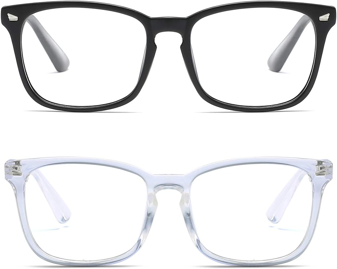 Unisex Stylish Square Non-Prescription Eyeglasses Clear Lens Glasses
