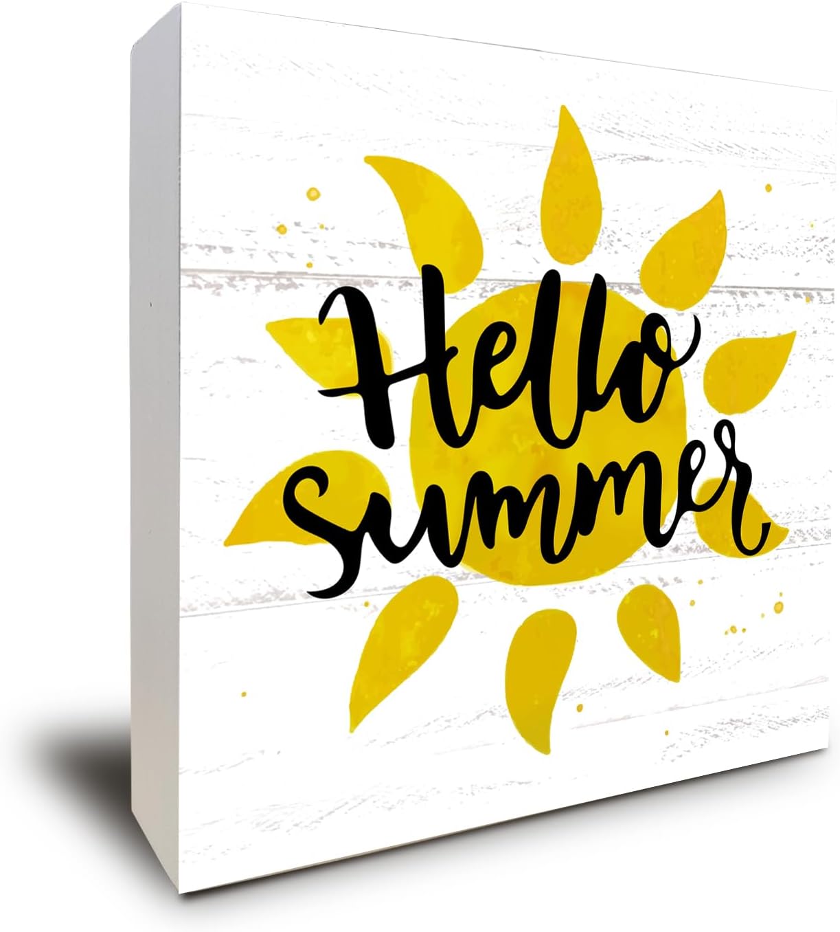 Sunshine Summer baby Yellow RoomDecor Desk Office Home Box 5x5inch image 5
