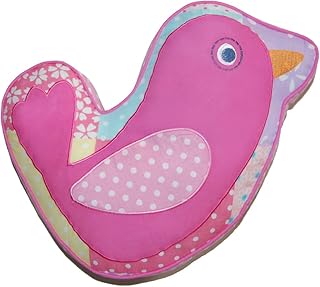 Cozy Line Home Fashions Pink Bird Decorative Pillow