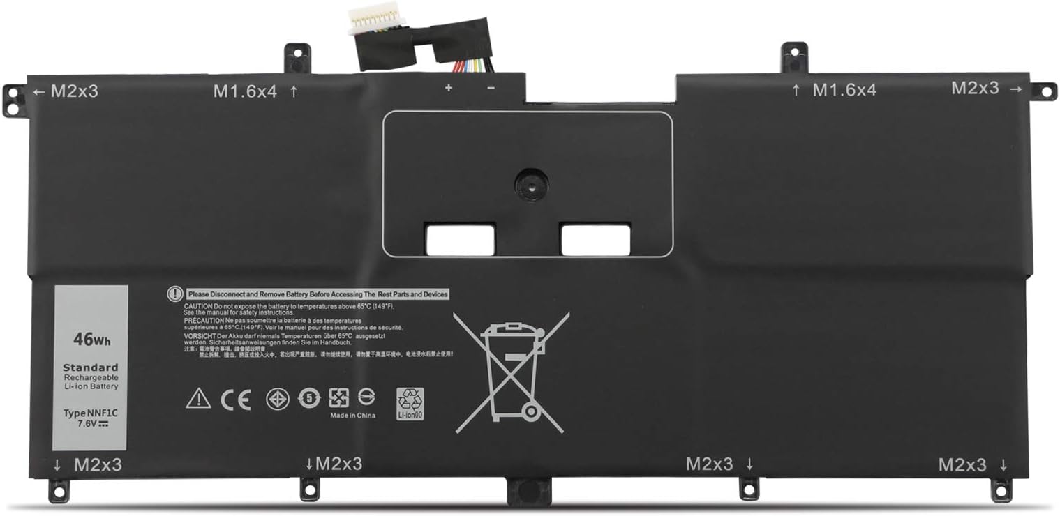 NNF1C Battery for Dell XPS 13 9365 13-9365-D1605TS D1805TS D2805TS D3605TS D3805TS D4605TS Series 2-in-1 Laptop HMPFH 0NNF1C NP0V3 0HMPFH P71G P71G001