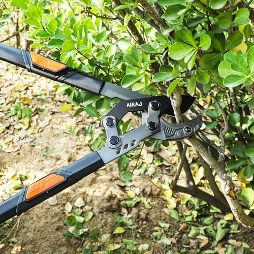 AIRAJ 27-37'' Extendable Anvil Loppers,Tree Trimmer Heavy Duty with Compound Action,Branch Cutter with 2” Cutting Capacity,Chops Thick Branches Ease,Garden Lopper for Gardening Pruning Shears - Thumbnail 3