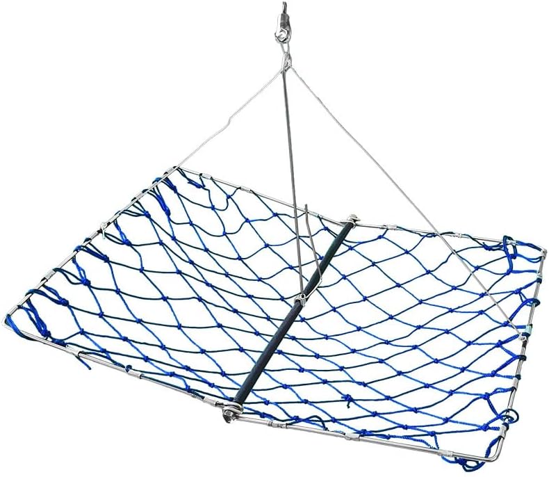 2 Pack Castable Crab Trap Kit, Foldable Crab Trap with Rope Bait Clip, Castable Crab Cage for Blue Crabs, Includes Collapsible Bucket , Portable Crabbing Equipment for Pier, Jetty Surf Fishing