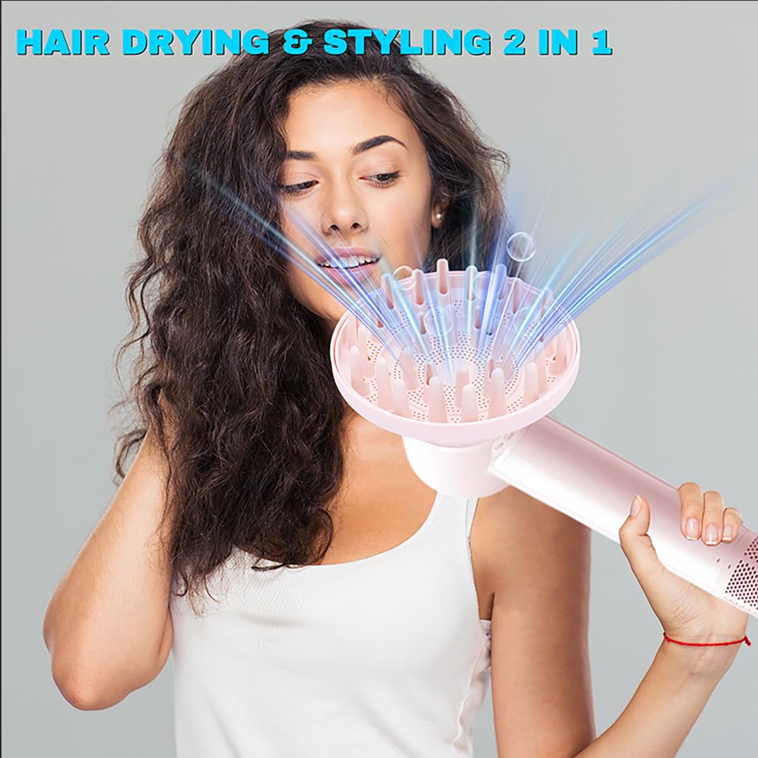 Laifen SE Lite 360° giratoria difusora boquilla fijación secador accesorio rosa