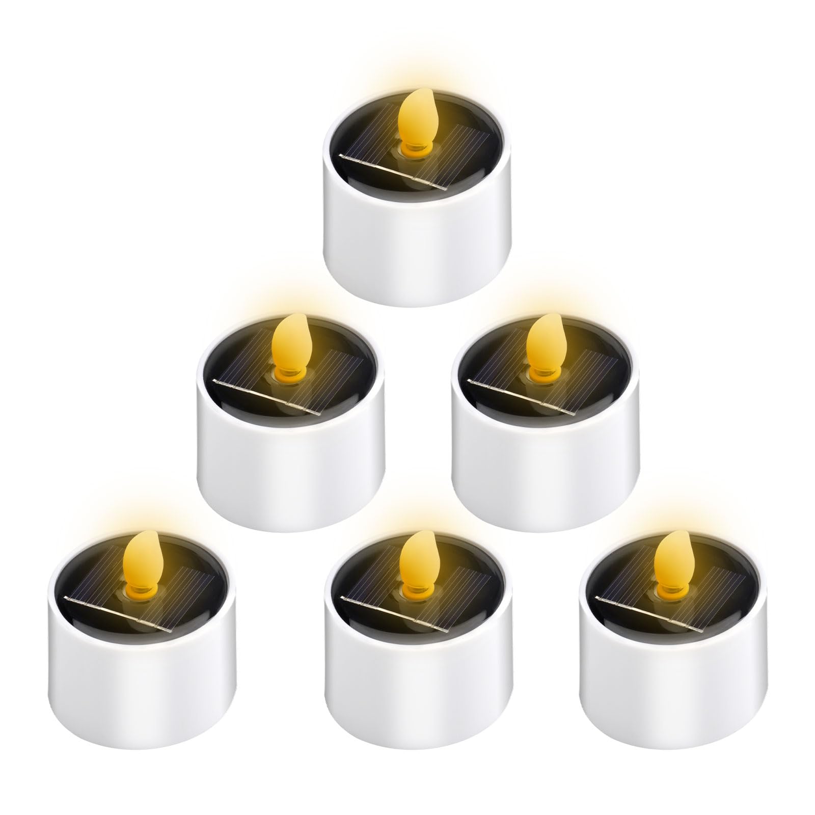 Candele Solari LED Per Esterni Howeifull - Set Da 6 Pezzi Ricaricabili Per Giardino E Feste - Foto 2