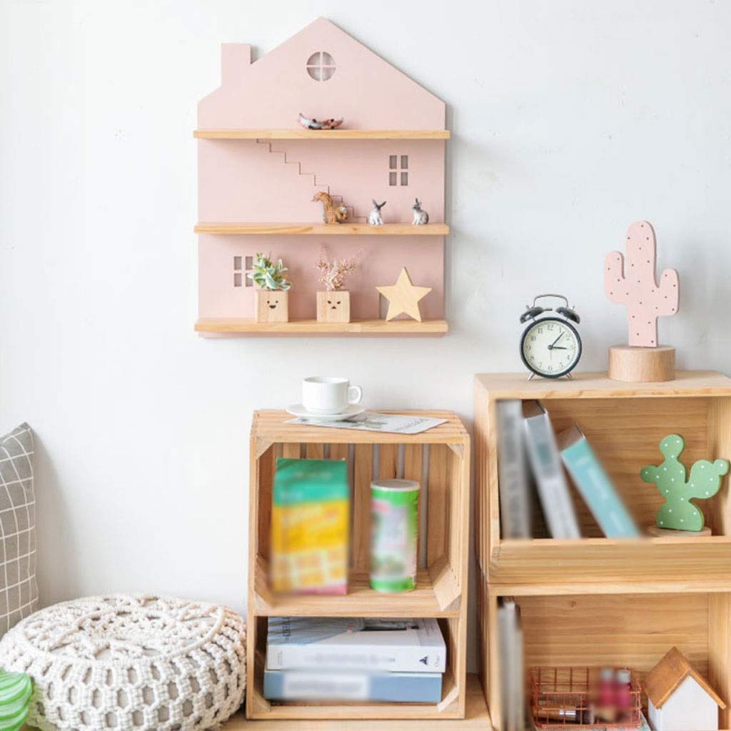 EN BOIS PRÉSENTOIR Triangulaire Support De Rangement Mural Organisateur