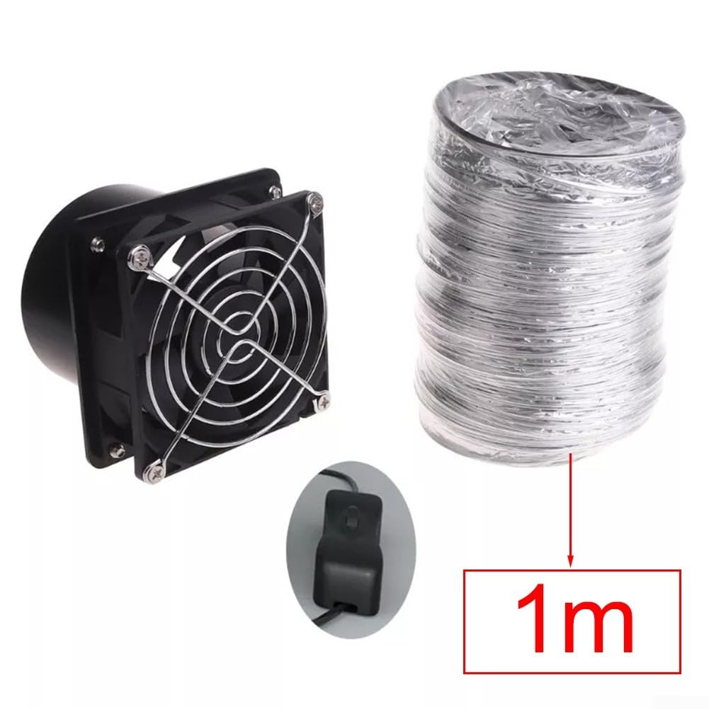 ZYWUOY USB Solder Fume Extractor Fan With 3 Duct Sizes, Efficient Ventilation(Fan plus 1m pipe), As Picture Show - Image 2