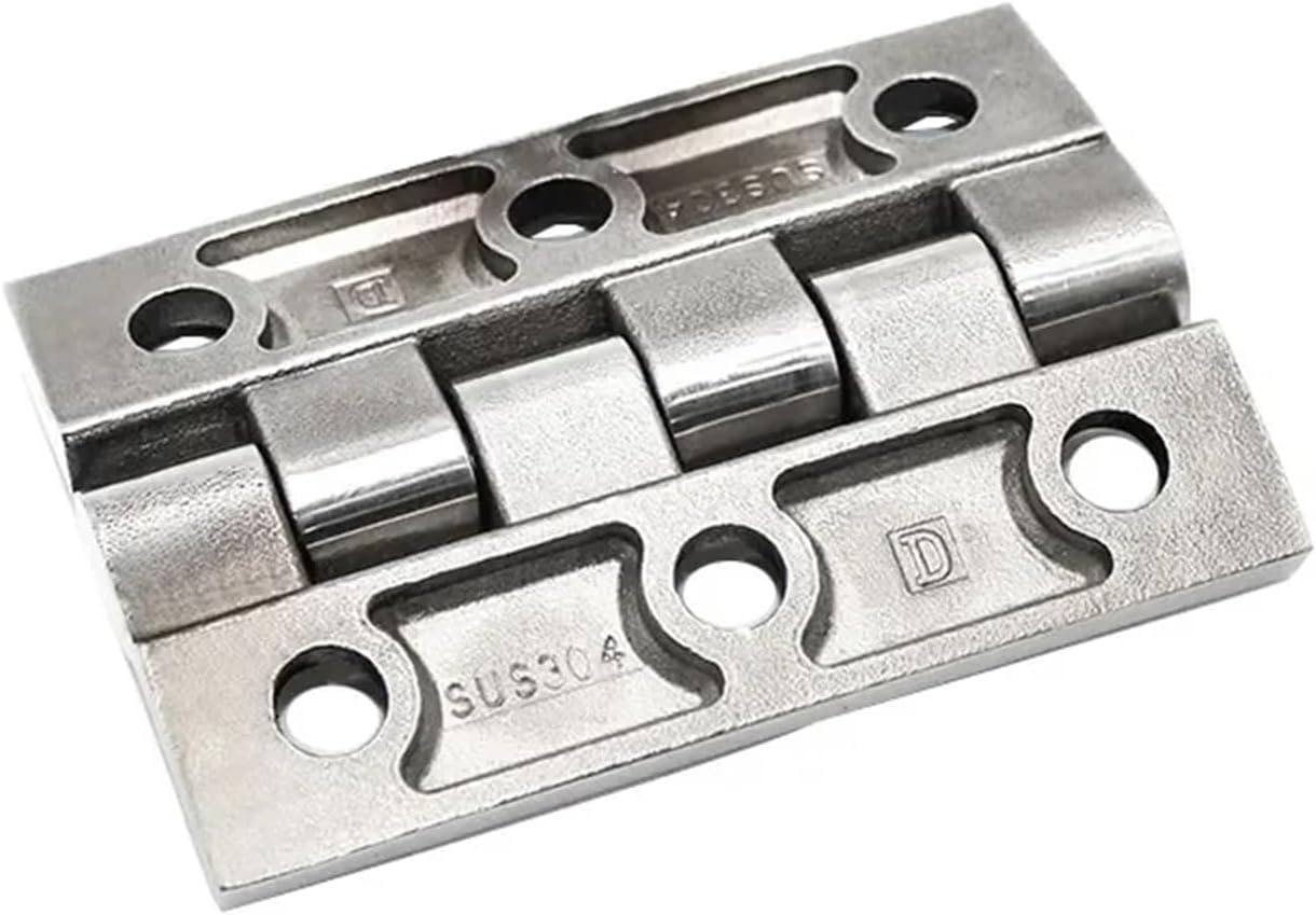 Stainless Steel Industrial Heavy Hinge CL226-5 Hinge 90 * 59 Thickened Switchboard Hinge 1Pcs(Mirror-Stainless)