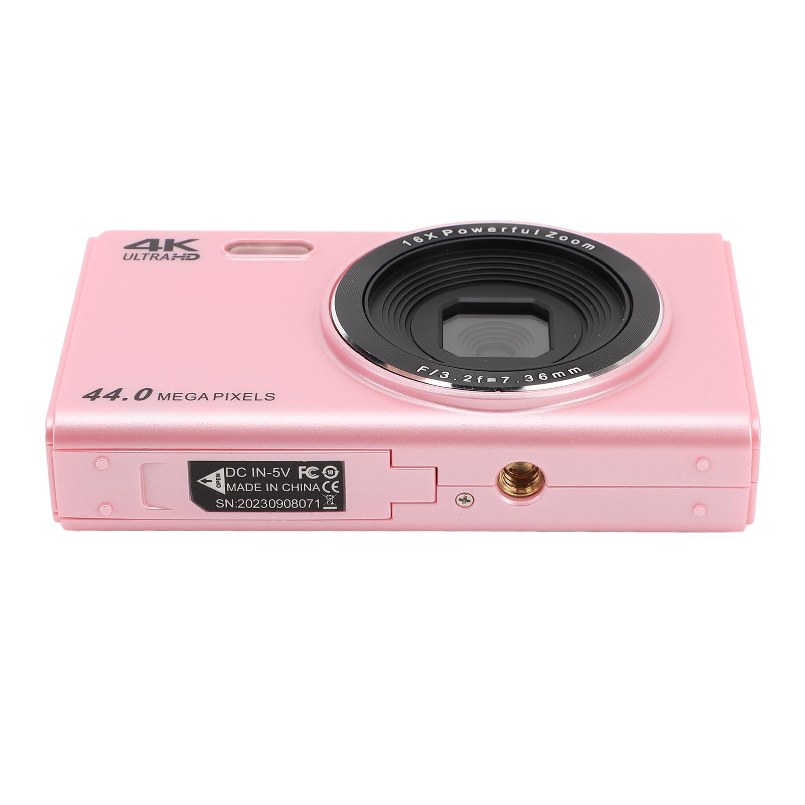 4K Digitale Camera, 64MP 16x Digitale Zoom Vlogcamera voor Fotografie en Video, 3 FHD-scherm Anti-shake Reiscamera met Wifi, Batterij, Invullicht, Draagkoord, Ondersteuning 128GB