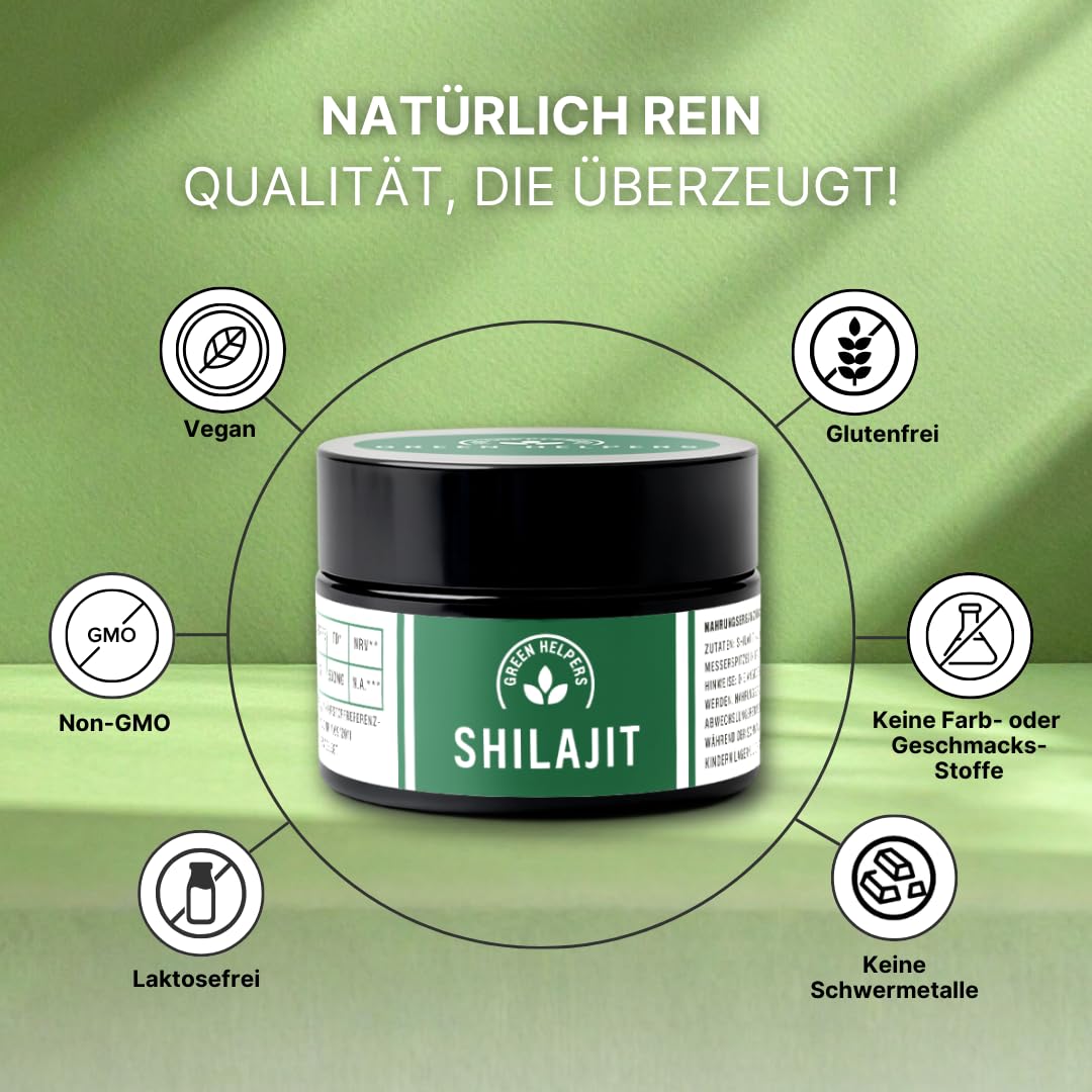 Shilajit Premium 100% puro | 89% acido fulvico | 85+ minerali | Resina pura Himalaya Mumijo Shilajit | Vegano