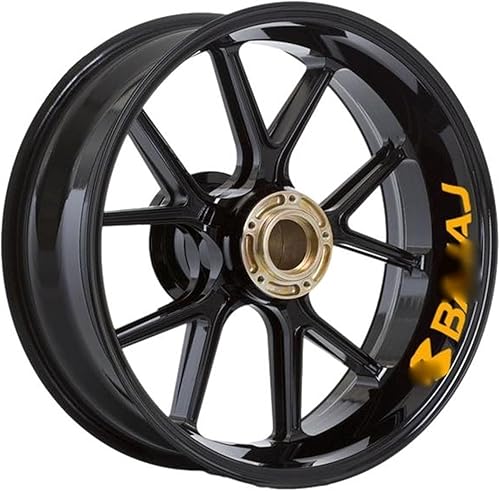 Miniatura 13 de Motorcycle Wheel for Bajaj for Pulsar 200 for Dominar 400 Wheel Stickers Motorcycle Wheel Stickers Outer Rim Stripe Sticker Decal (Color : 19)