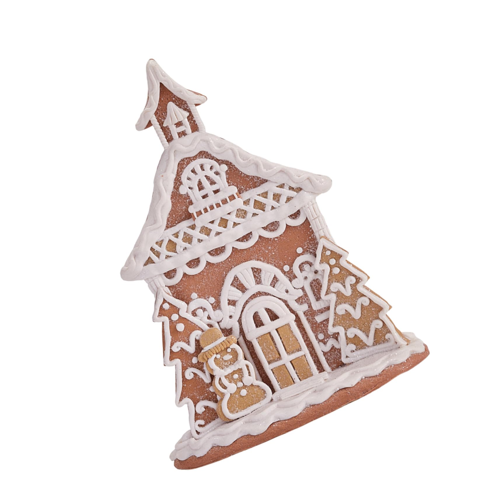 iplusmile Maison Miniature Pain Épice Village de Noël Décorations Enneigées Collectionnable pour Cheminée Noël Fêtes
