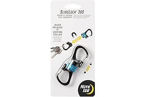 SlideLock 360 Degree Steelies Phone Magnet Dual Carabiner