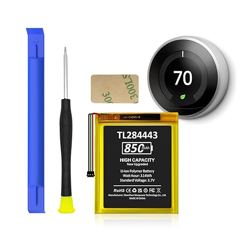 TL284443 Battery, Update 850mAh High Capacity Li-ion Polymer Replacement Battery