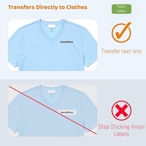 Miniatura 3 de Calcomanías de etiquetas personalizadas (100 unidades), etiquetas de nombre de 1.6 x 0.6 pulgadas, etiquetas para ropa, suministros de guardería