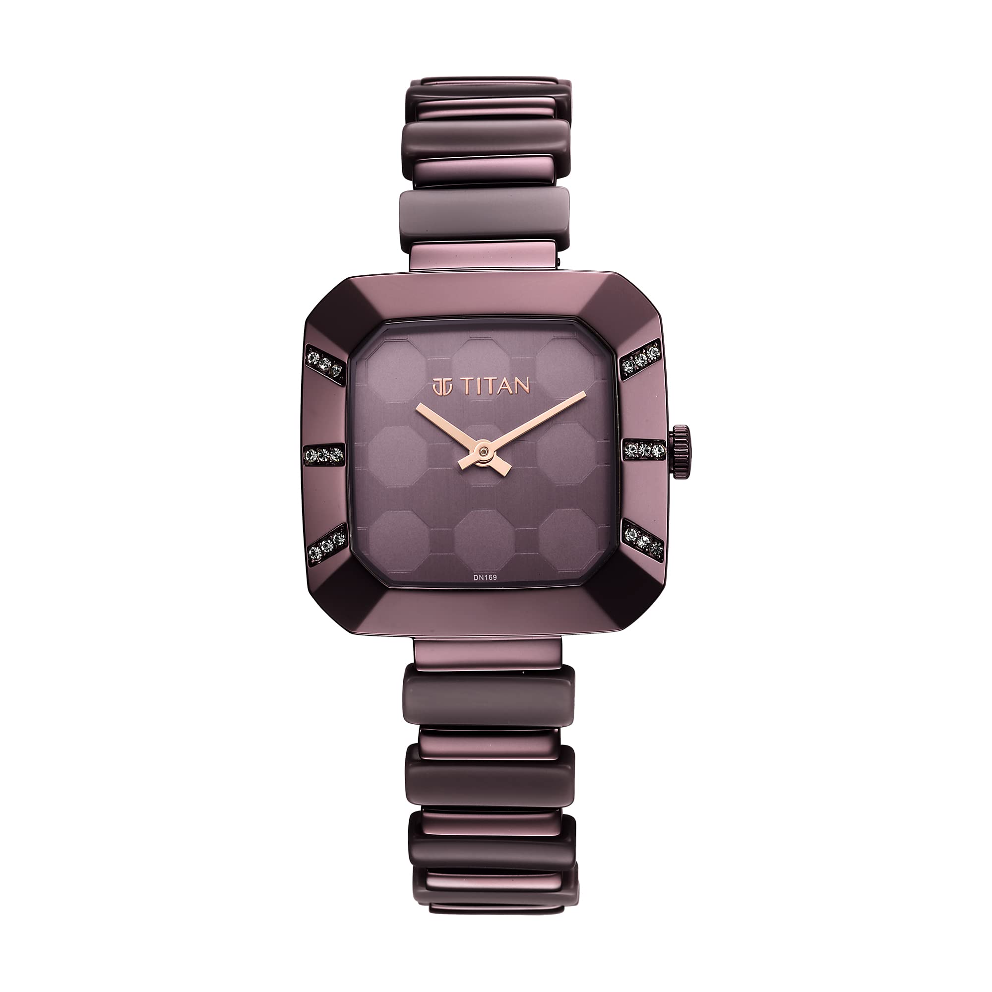 Titan Glitz Purple Dial Metal & Plastic Strap Analog Watch for Women-NS95208QD01 (B0BQ755FS7) Amazon Price History, Amazon Price Tracker