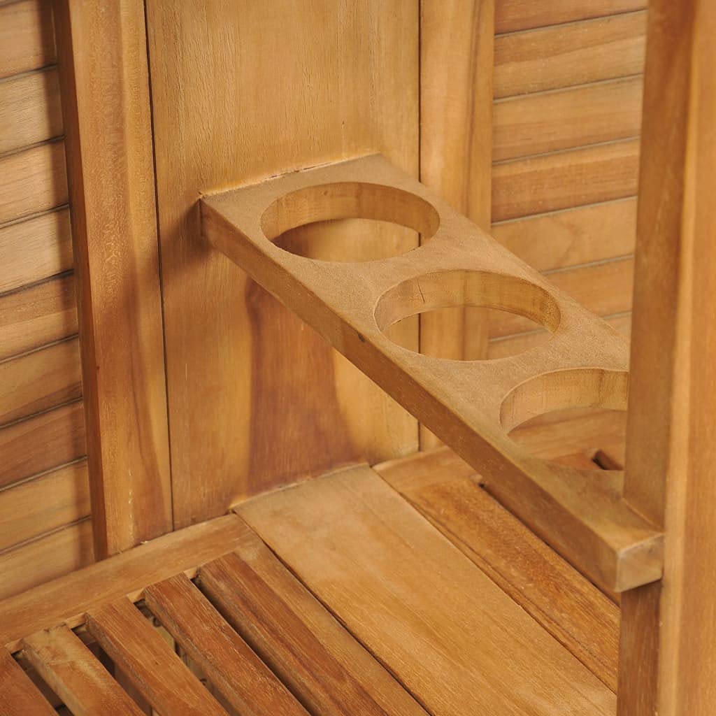 Générique Table Pliable de Bar 155x53x105 cm Bois de Teck Solide,Meubles,Mobilier de Jardin,Tables de Jardin,43804