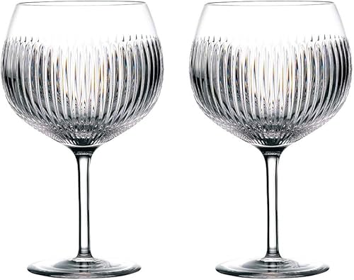 Waterford Gin Journeys, juego de 2 globos Aras, 22 onzas, transparente
