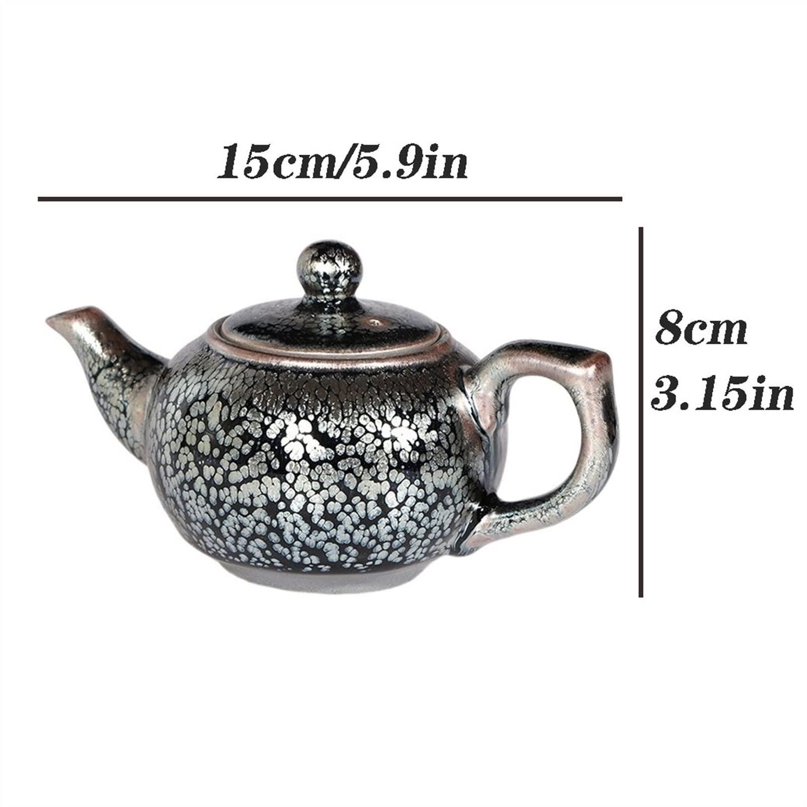 czajniczek chiński czajniczek ceramiczny Dzbanek do herbaty 220 ml ceramiczny czajniczek retro chiński czajniczek mały zestaw do herbaty do domowego biura biała herbata czarna herbata herbata Pu'er he