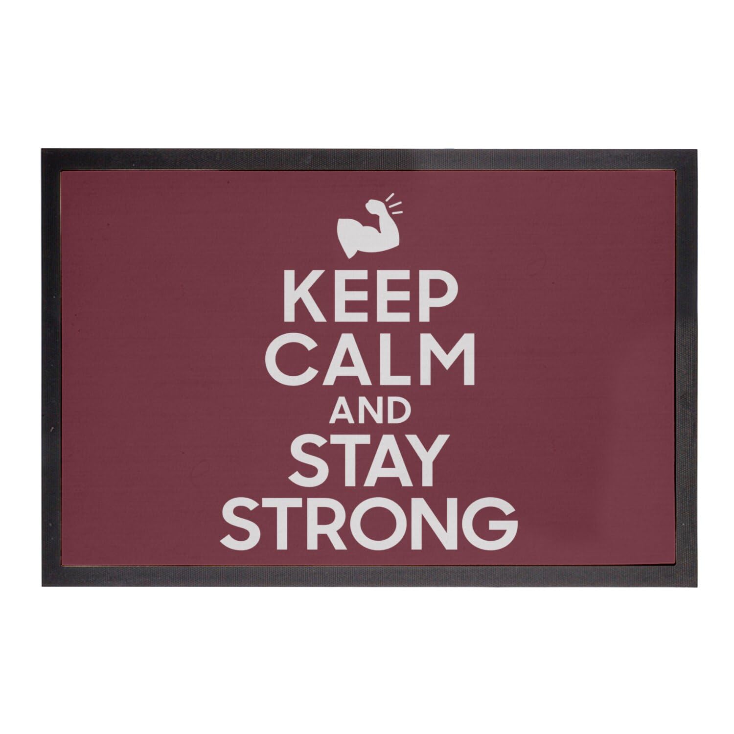 Paillasson Rouge Stay Strong tapis pour retenir la saleté entrée de maison