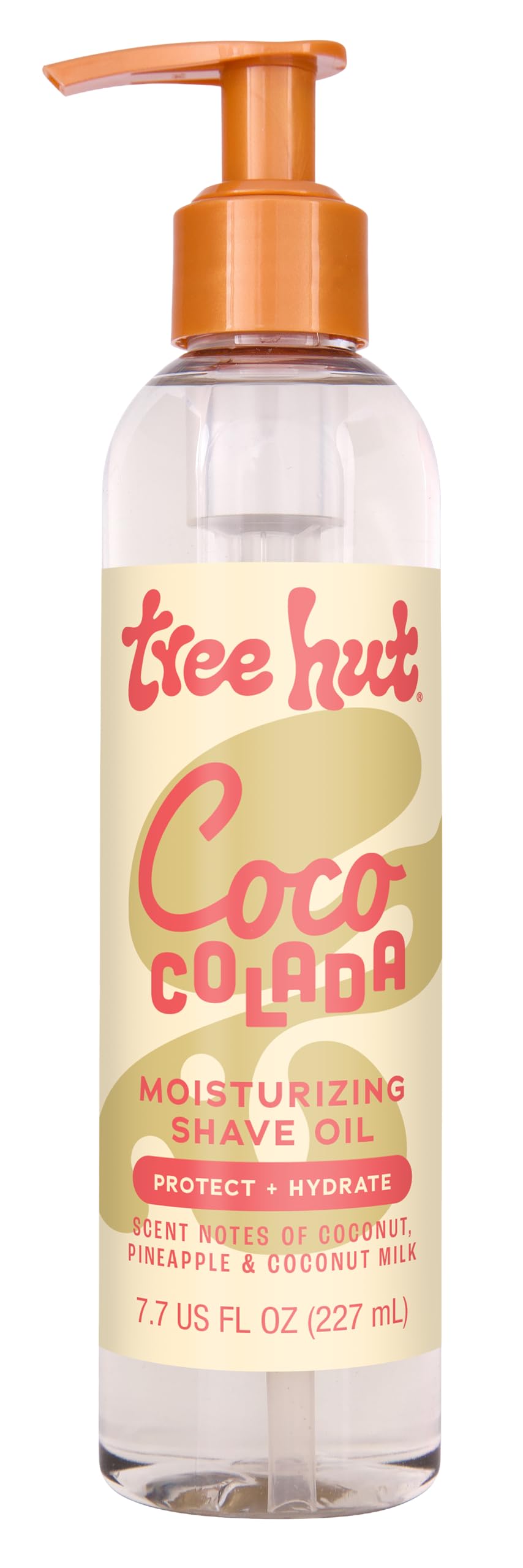 Tree Hut Coco Colada Moisturizing Shave Oil, Gel-to-Oil Formula, Ultra Hydrating Barrier for a Close, Smooth Shave, For All Skin Types, 7.7 fl oz