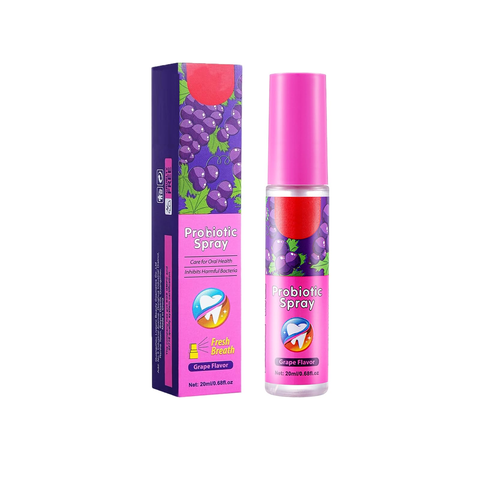 Mundspray, Mundspray Gegen Mundgeruch, Mundgeruch Spray mit  Fruchtgeschmack,Erfrischungsspray, FüR Nachhaltig Frischen Atem- frischer  Atem Spray (Traubengeschmack 1x20ml) : Amazon.de: Drogerie & Körperpflege