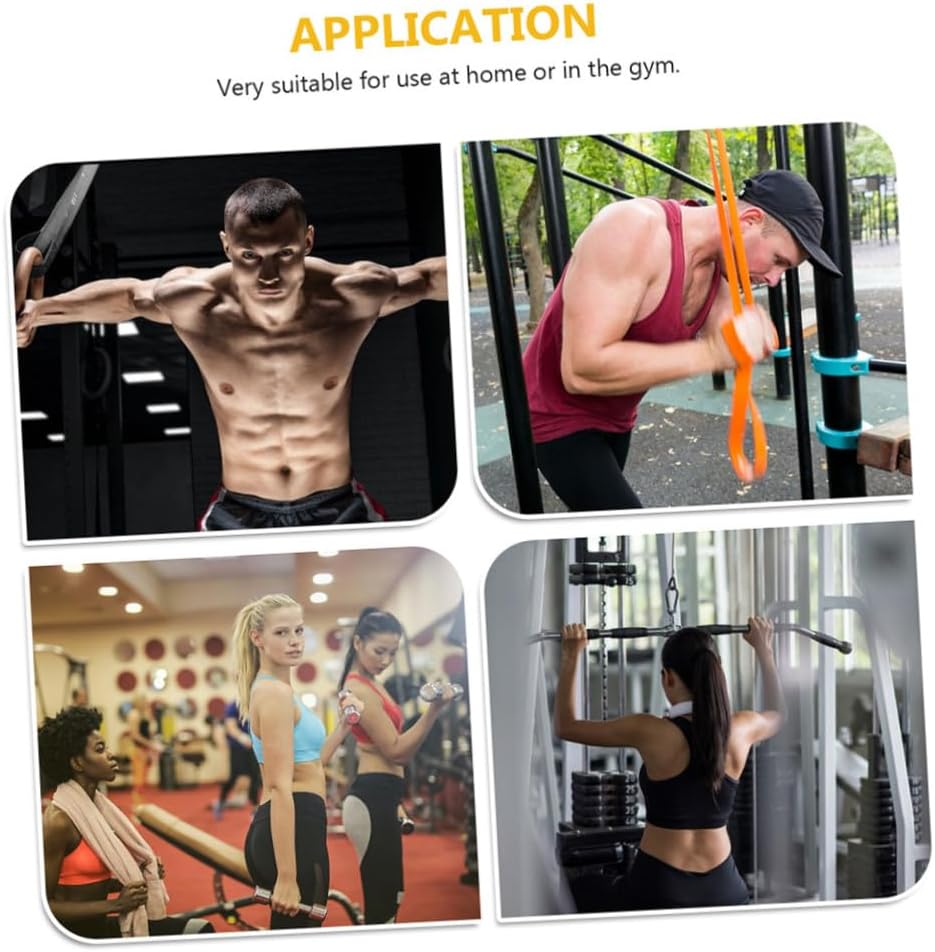 Yardwe 2pcs Hook Type Handles for Cable Machine Gym Handles Fitness Equipment Workout Equipment