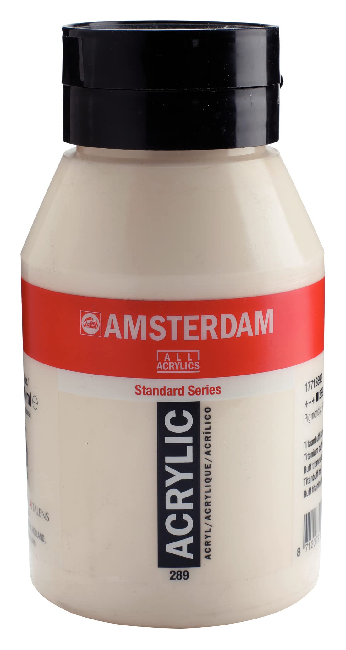 Amsterdam Standard Series Acrylic Jar 1000 ml Titanium Buff Light 289