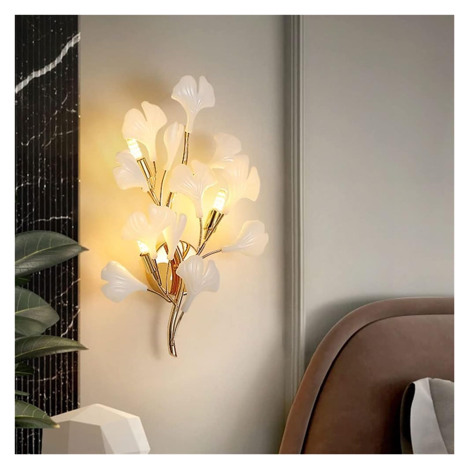 Współczesna i minimalistyczna lampa ścienna LED, do użytku wewnątrz i na zewnątrz, nowoczesna, prostokątna, wodoodporna IP65, z czujnikiem ruchu, idealna na taras, s