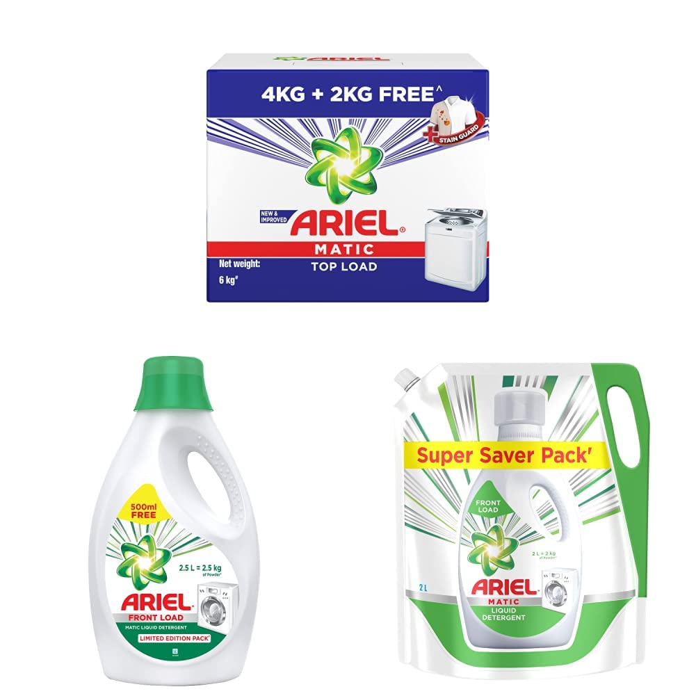 Buy Ariel Matic Top Load Detergent Washing Powder 4 kg 2 kg Pantry