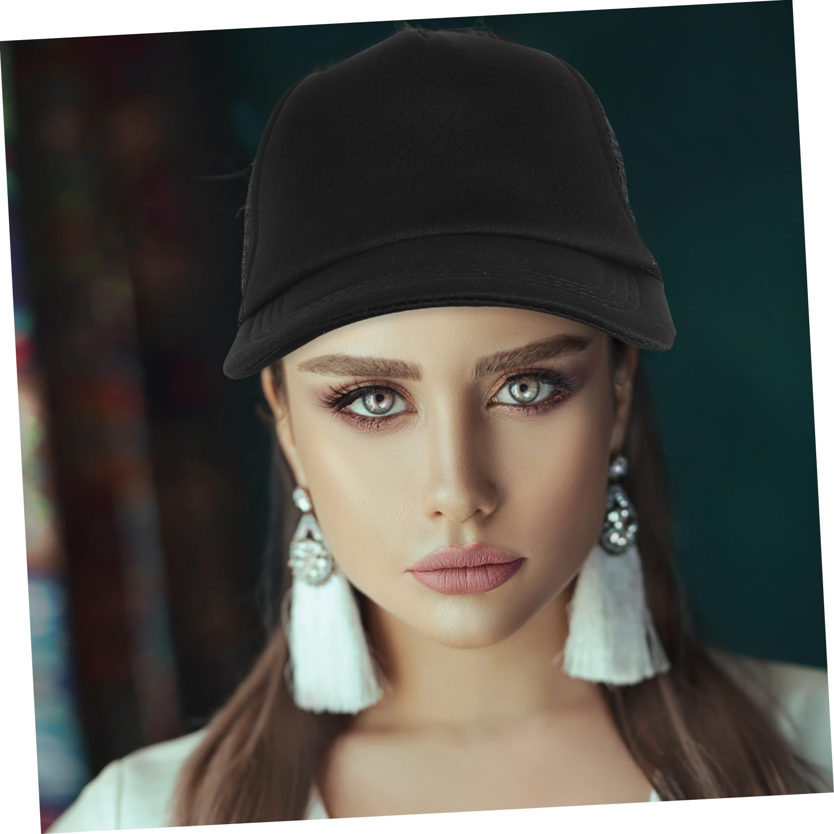 BESPORTBLE Cappello da Baseball, Cappelli per Sublimazione Vuoti e Cappello Fai in Sublimazione, 10 Pezzi in Poliestere Nero, Rete Traspirante per Pesca e Outdoor