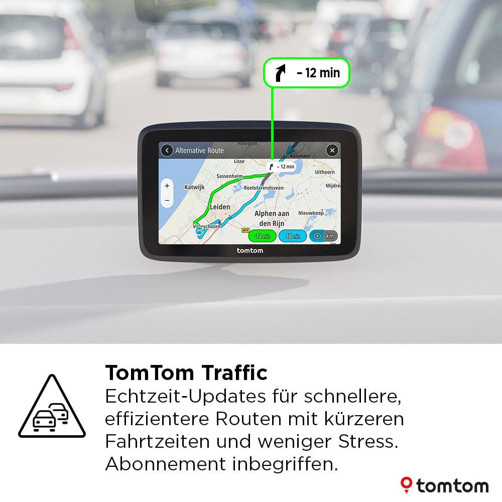 TomTom GO Classic 2nd 6 Zoll Navi mit Stauvermeidung, Karten-Updates Europa, WiFi, Fahrspurassistent