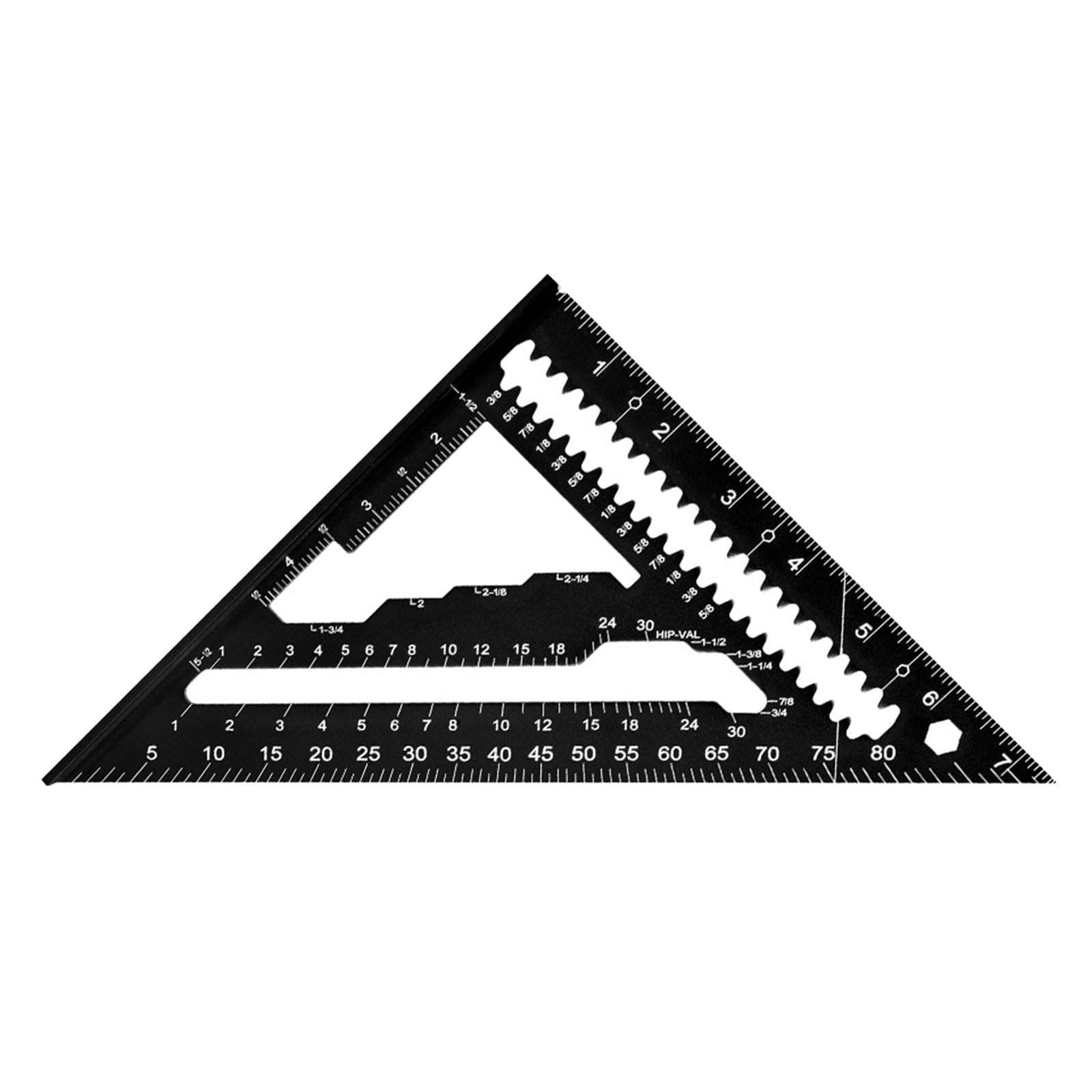 Zxfdsfdbnm Black Duty 7Inch Aluminum Carpentry Square With Multifunction Design And Resistant Finish For Woodworkers Builders Accuracy Woodworking Square