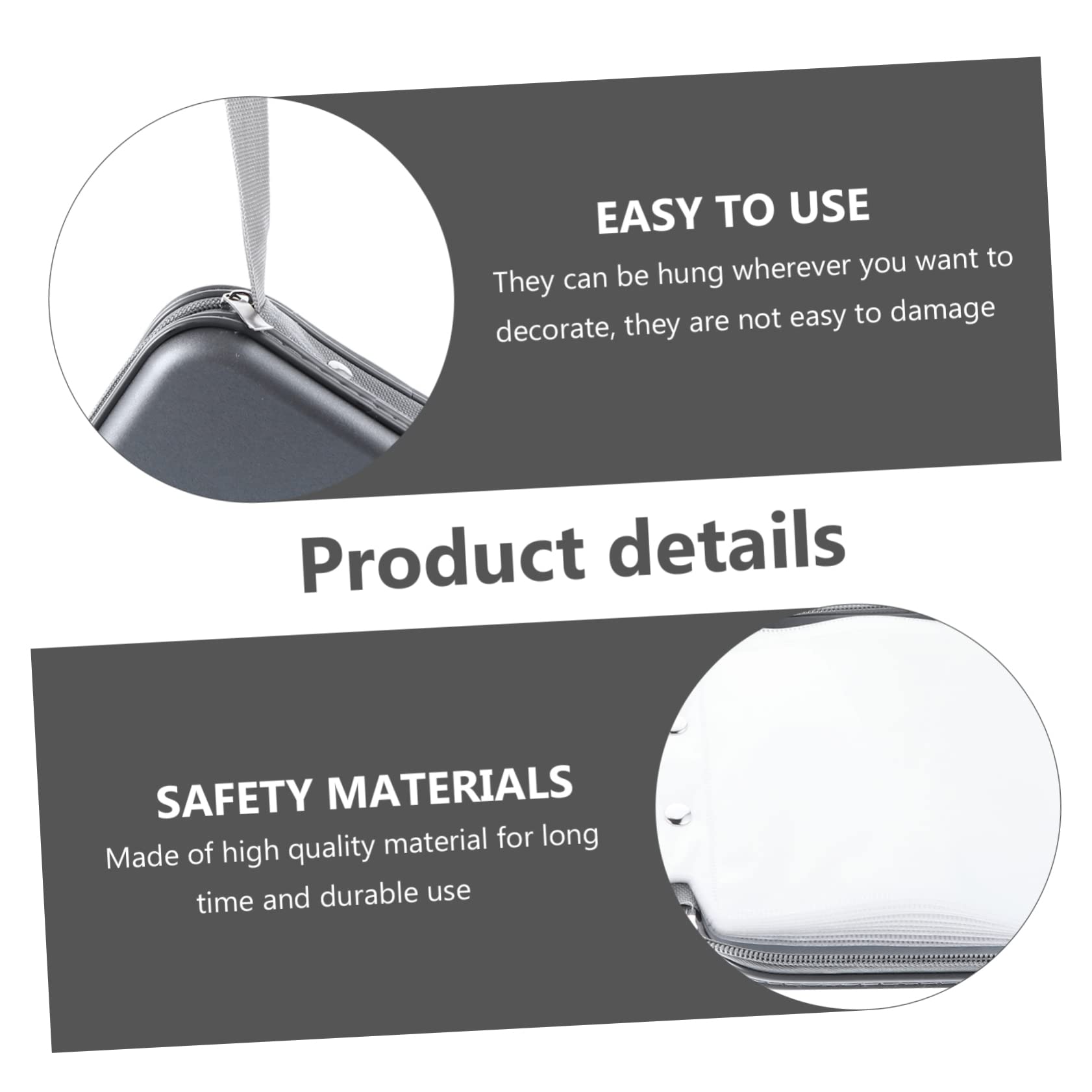 KONTONTY 1pc Capacity Portable CD Storage Case Disc Organizer Pouch for Home Car Zipper Design Lightweight Practical CD Holder Random Style