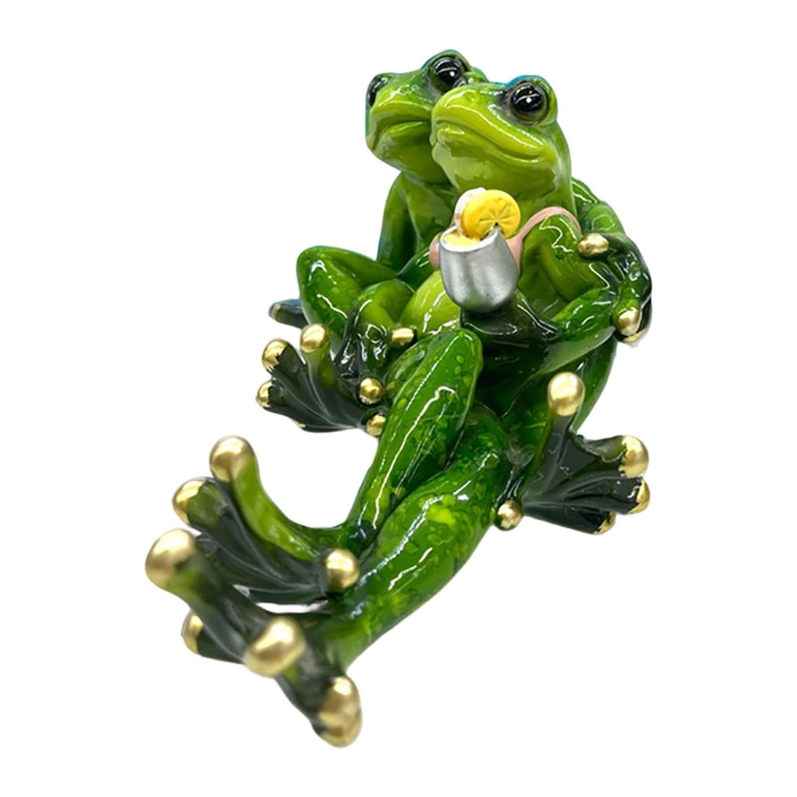 Statue-grenouille réaliste pour sublimer votre salon et table de travail