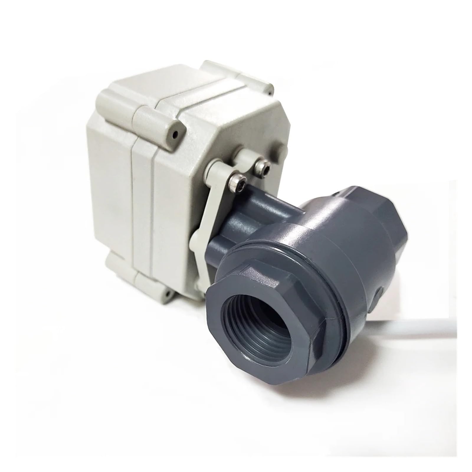 1/2 inch PVC Electric Ball Valve DN15 Automated Water CPVC AC110-230V Motorized Power Off Return Type(BSP-CLOSE-CR202)