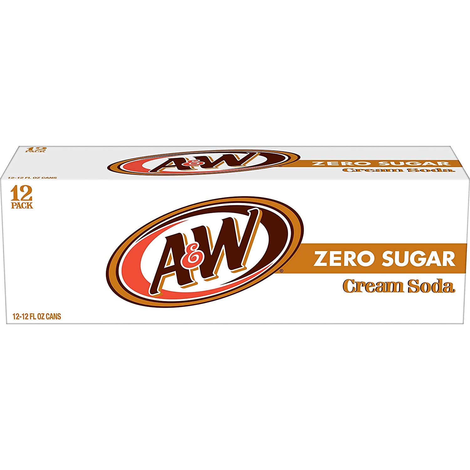 Buy A&W Zero Sugar Cream soda, 12 FL OZ cans (20 cans) Online at
